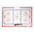 Blue Sports Hockey Suction Cup Jumbo Coach Board 16" X 24"